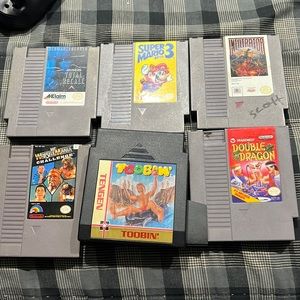 Nes Nintendo games, bundle of 6